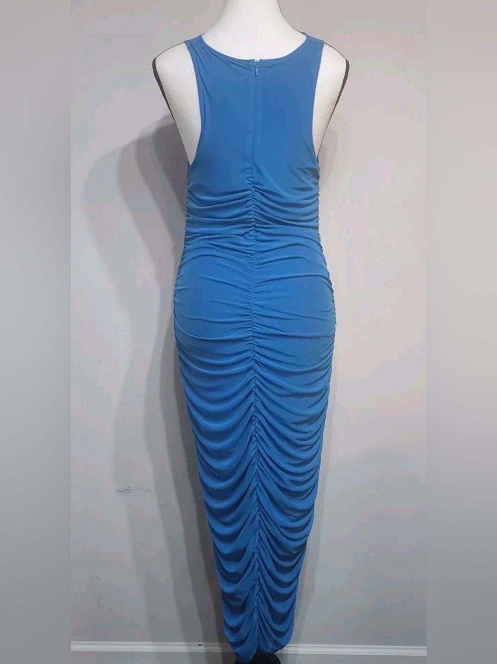 House of Harlow 1960 Royal Blue Ruched Maxi Dress size S - Picture 4 of 9